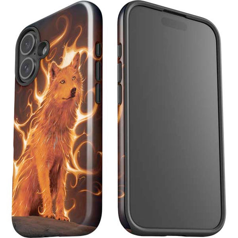 Phoenix Wolf by Vincent Hie iPhone 16 Plus Impact Case